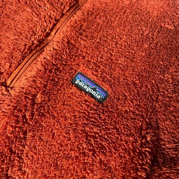 Patagonia Burnt Orange Fleece Quarter-Zip Pullover - Picture 3 of 6